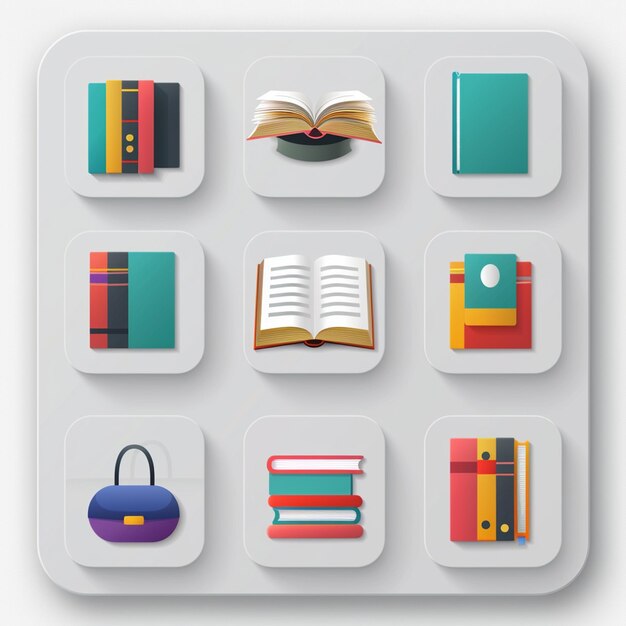 Creative Icon Set Titles for Mobile App Designs