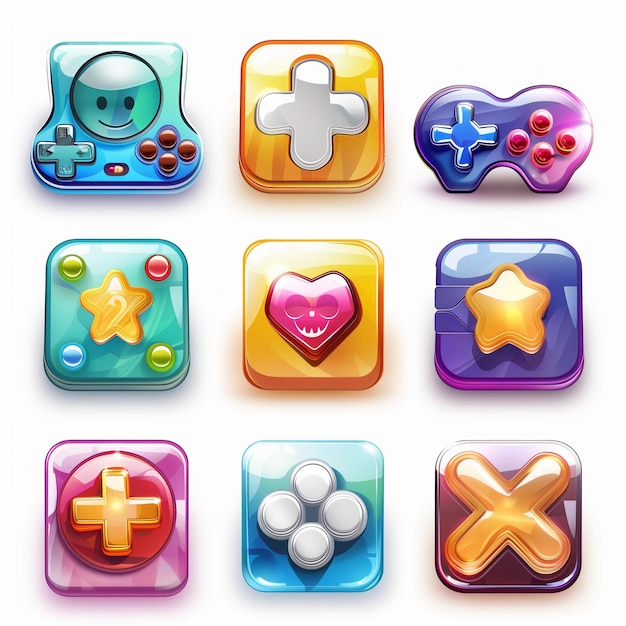 Creative Icon Set Titles for Mobile App Designs