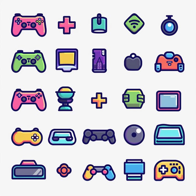 Creative Icon Set Titles for Mobile App Designs