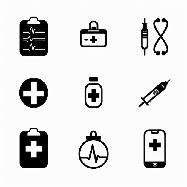 Creative Icon Set Titles for Mobile App Designs