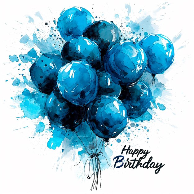 creative illustration birthday greeting generated by AI