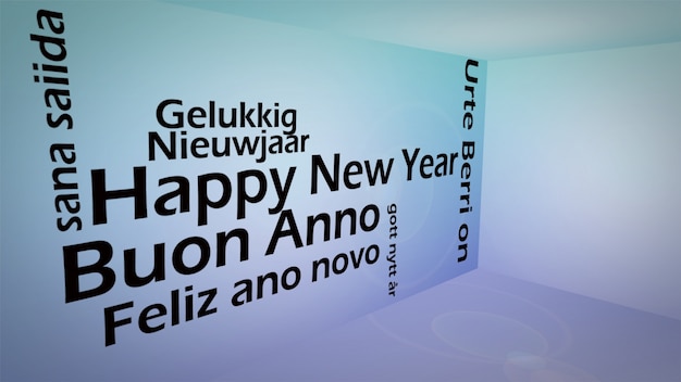 Creative image of happy new year concept