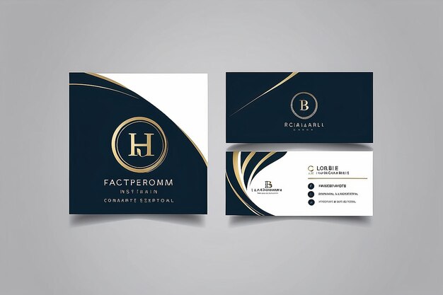 Creative Initial letter business card logo design with modern business vector template