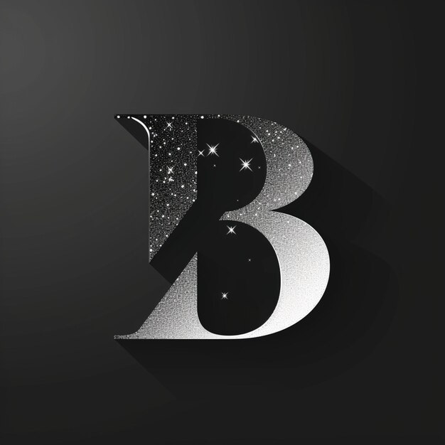 Фото Творческий дизайн декорации с буквой b