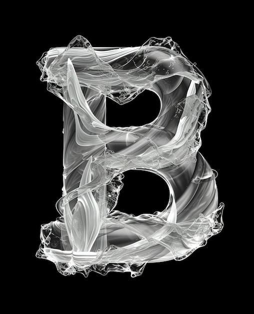 Photo creative letter b idea decoration design