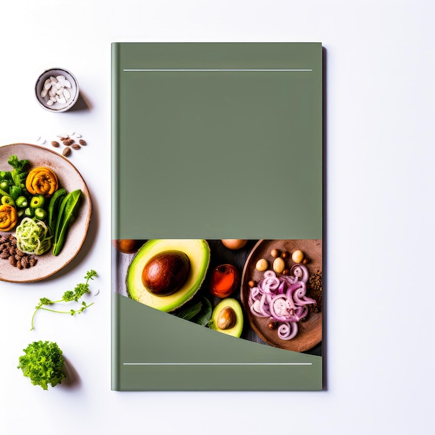 Photo creative menu template with a unique and eyecatching design