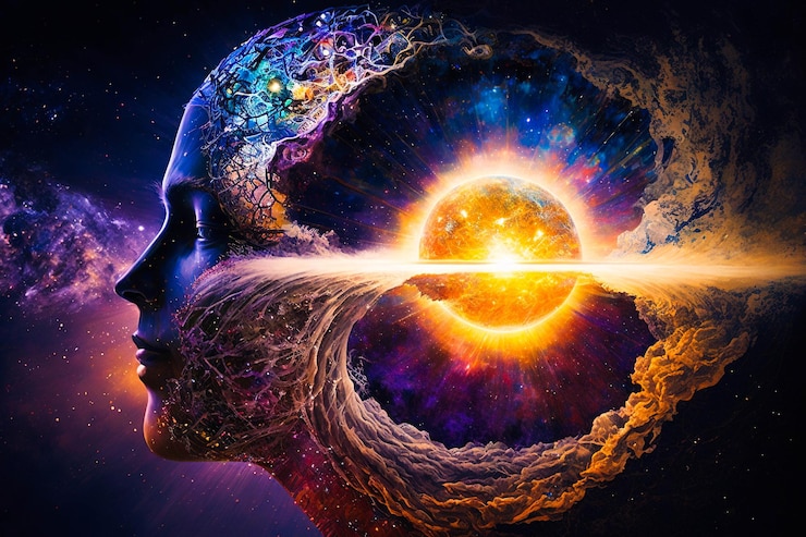 창의적인 마음챙김 디자인, 명상 크리에이티브 배경
