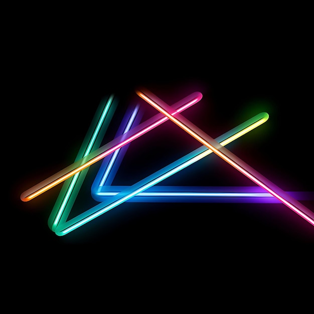 Creative Neon Line Symbols and Icon Designs Featuring Simple Minimalist and Modern Aesthetic Style