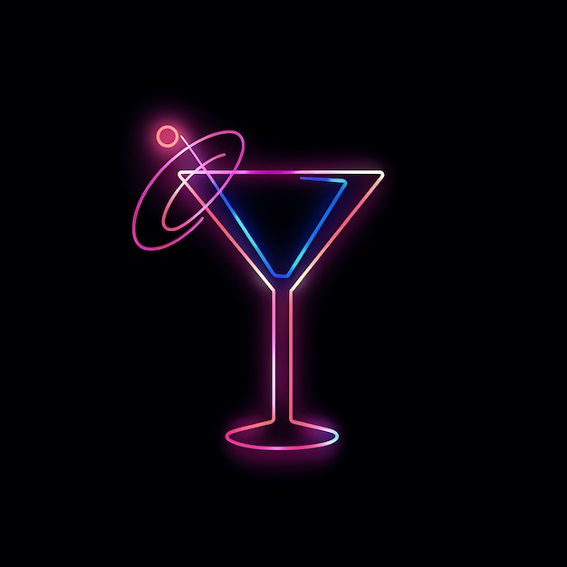 Creative Neon Line Symbols and Icon Designs Featuring Simple Minimalist and Modern Aesthetic Style