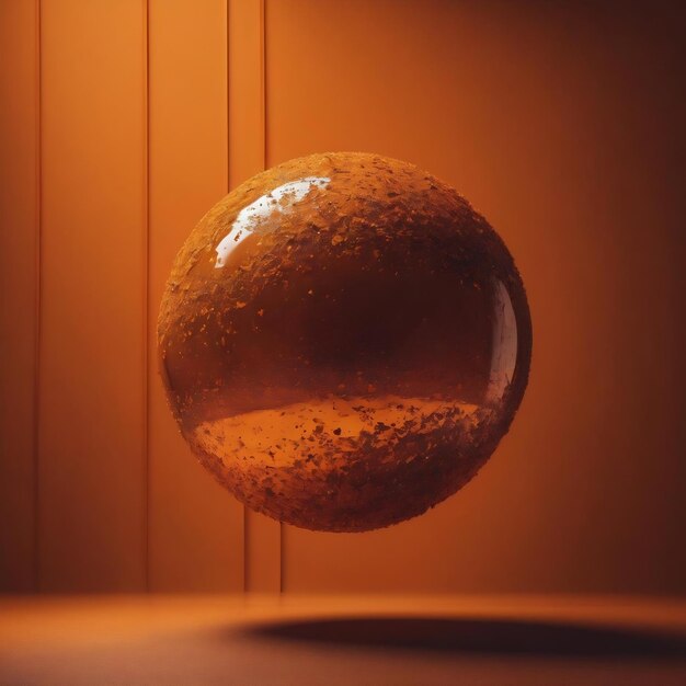 Creative orange sphere wallpaper