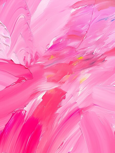 Photo creative painting art in pink