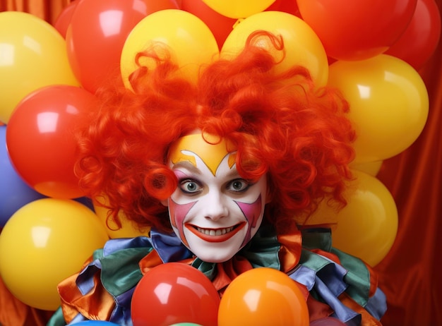 Photo creative party clown child