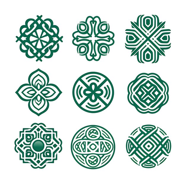 Photo creative patterns and illustrations a stunning collection of medieval patterns tile and symmetry