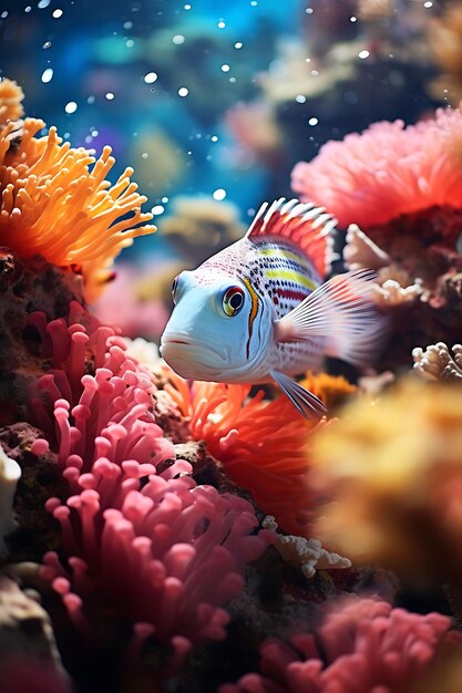 Creative photoshoot of fish flowers and aquatic plants aqua beauty shoot clean water large 4096px