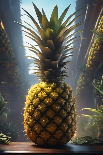 creative pineapple consept