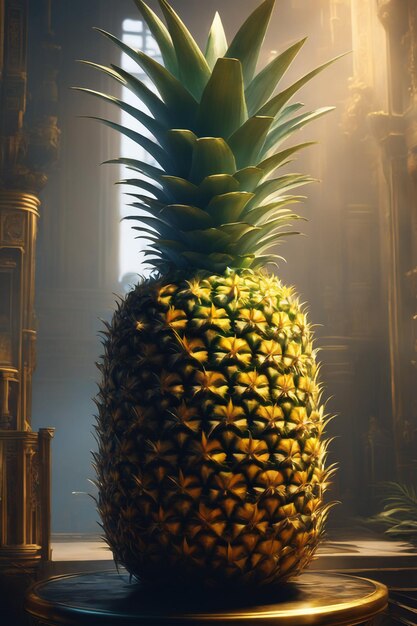 Foto concetto creativo di ananas