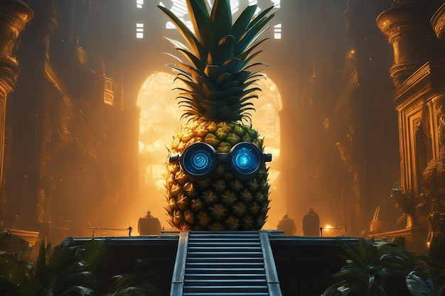 creative pineapple consept