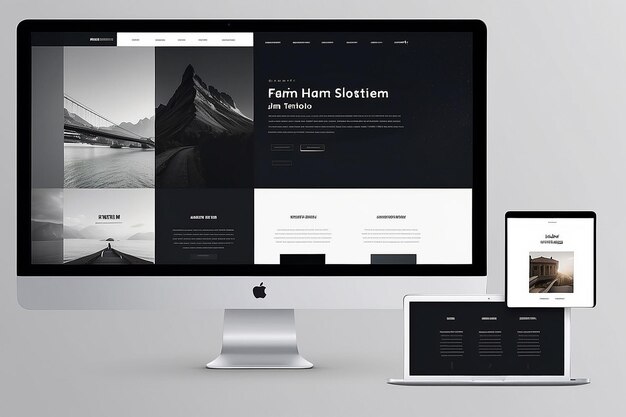 Photo creative portfolio website template