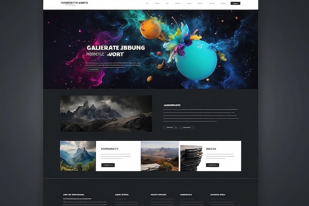 Photo creative portfolio website template