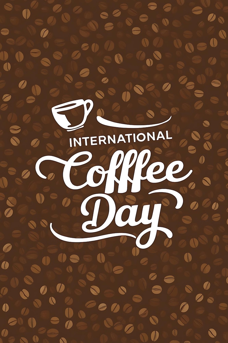 Photo a creative poster for the international coffee day background