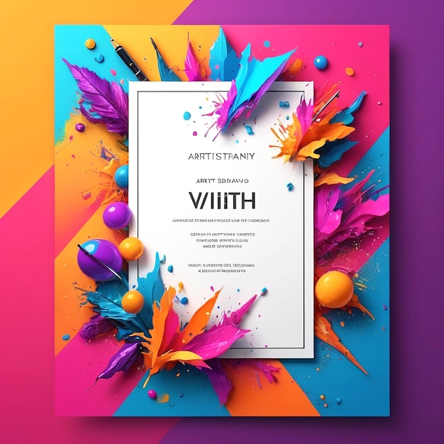 Creative Professional Vibrant Party Invitation Cards Design