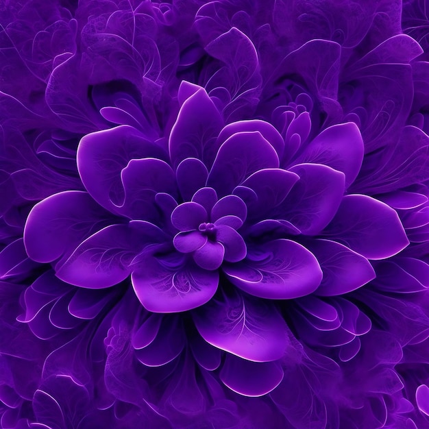 Creative purple abstract background with floral pattern