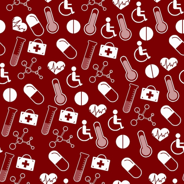 Creative red medical background