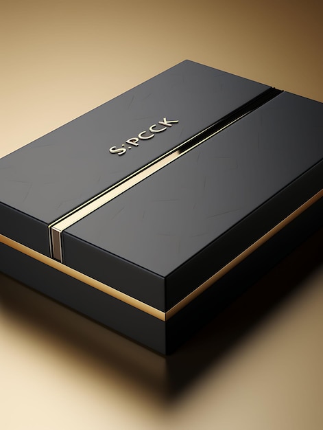 Photo creative of sleek box packaging emphasize the sleekness of box elegant box collection design