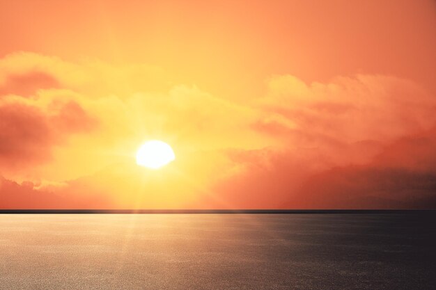 Creative sunset background