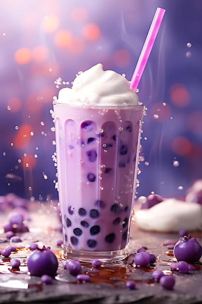 Creative Trendy Bubble Tea Cup and Packaging Design Concepts Featuring Aesthetic Scenic Beauty