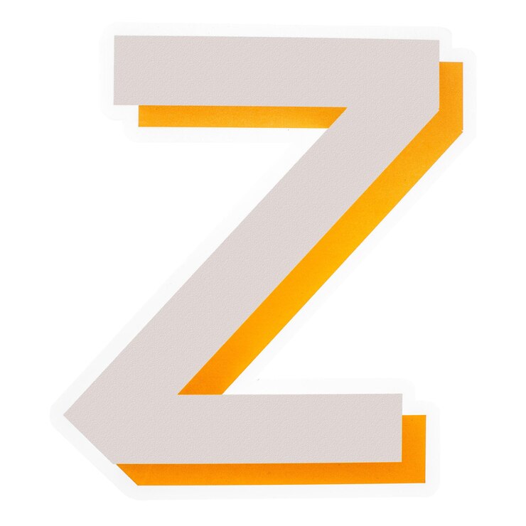 Photo クリエイティブなタイポグラフィー 文字 z アイコン デザイン スティッカー