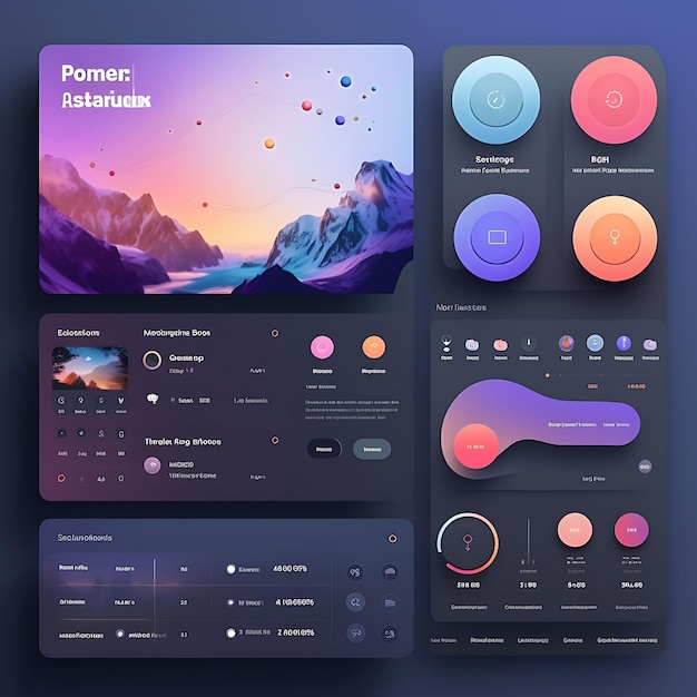 Photo creative user interface concept