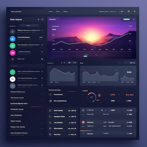 Photo creative user interface kit concepts