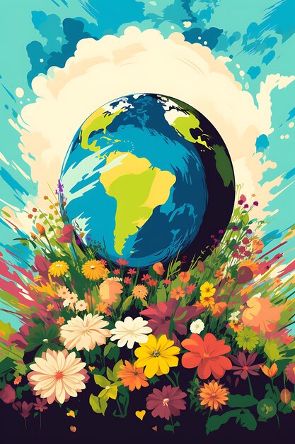 Creative Vector Poster with Abstract 2D Artwork for International Days and Worldwide Event