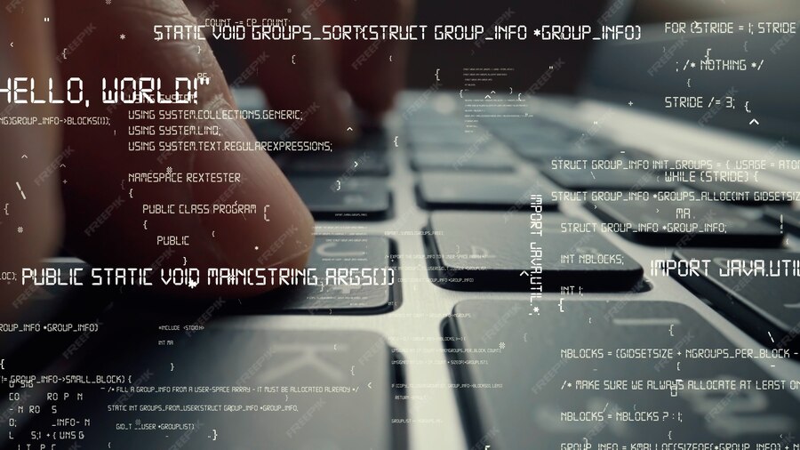 Premium Photo | Creative visual of computer programming coding and ...