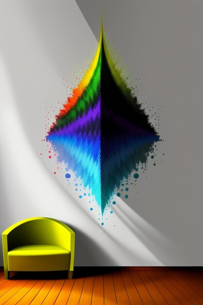 Creative wallpaper background simple style illustration colorful abstract art banner shape