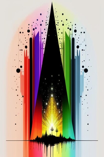 Foto sfondo creativo sfondo stile semplice illustrazione colorata arte astratta banner forma