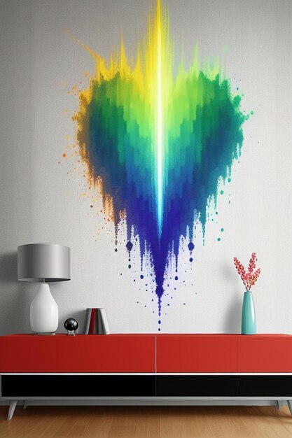 Photo creative wallpaper background simple style illustration colorful abstract art banner shape