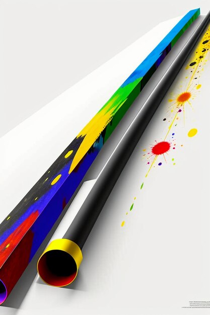 Photo creative wallpaper background simple style illustration colorful abstract art banner shape