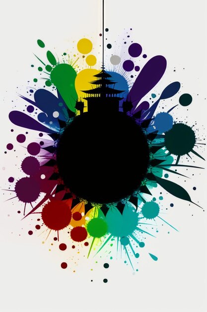 Foto sfondo creativo sfondo stile semplice illustrazione colorata arte astratta banner forma