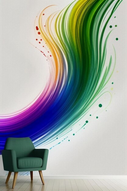 Creative wallpaper background simple style illustration colorful abstract art banner shape