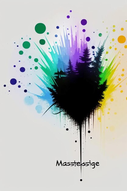 Creative wallpaper background simple style illustration colorful abstract art banner shape