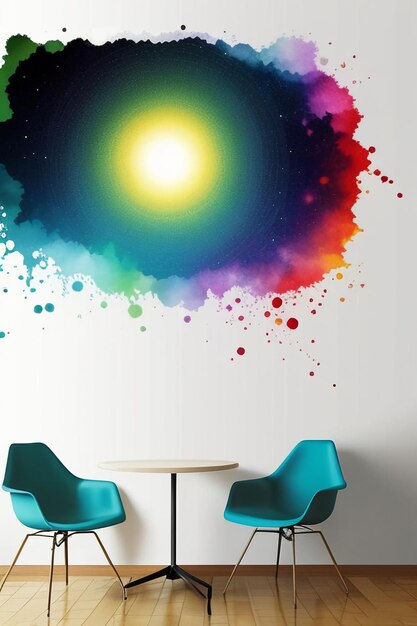 Foto sfondo creativo sfondo stile semplice illustrazione colorata arte astratta banner forma