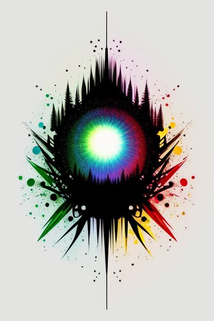 Foto sfondo creativo sfondo stile semplice illustrazione colorata arte astratta banner forma