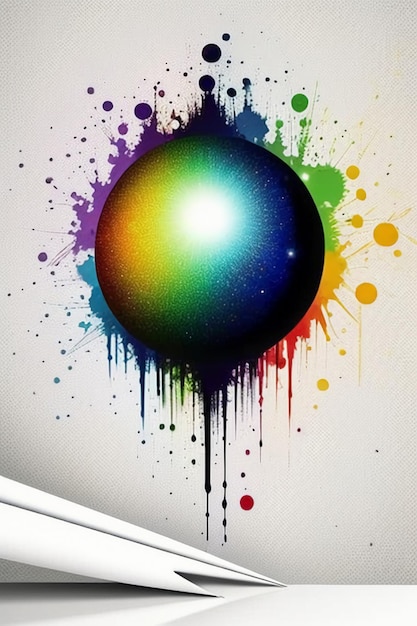 Creative wallpaper background simple style illustration colorful abstract art banner shape