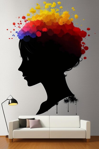 Creative wallpaper background simple style illustration colorful abstract art banner shape