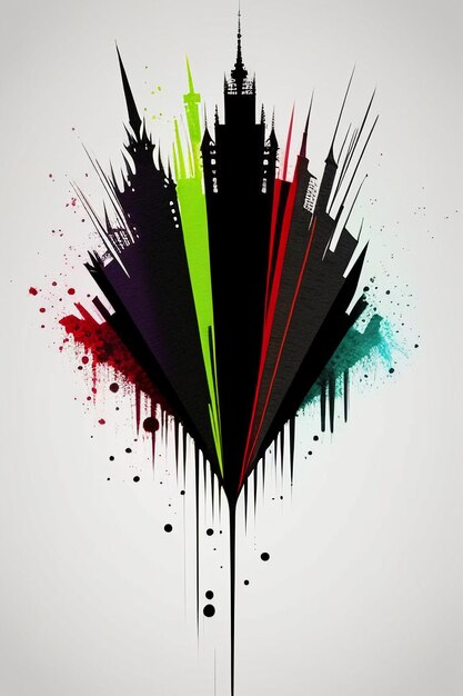 Foto sfondo creativo sfondo stile semplice illustrazione colorata arte astratta banner forma