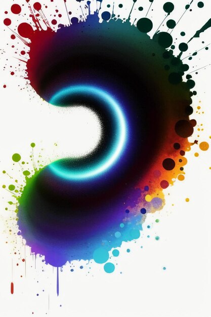 Photo creative wallpaper background simple style illustration colorful abstract art banner shape