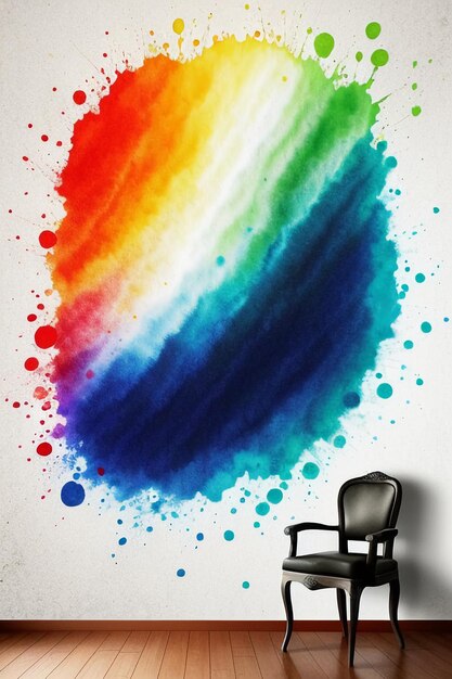 Creative wallpaper background simple style illustration colorful abstract art banner shape