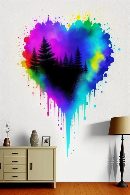 Creative wallpaper background simple style illustration colorful abstract art banner shape